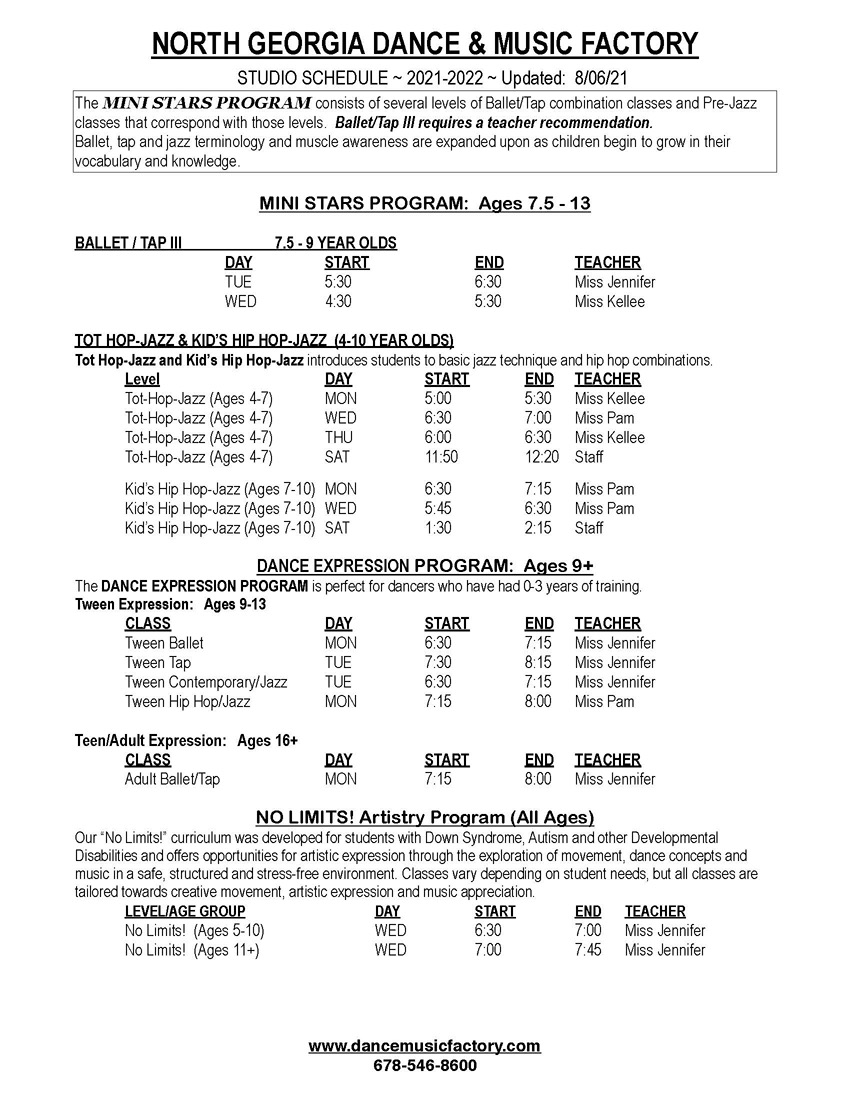 DANCE_2021-2022 Class List_Page_2